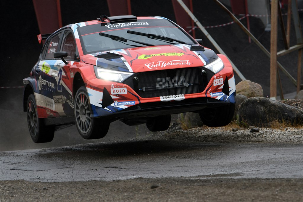 Vallentin Motorsport satser i 2023 på en fabriksny Hyundai i20 N Rally2 og bruger pausen i 2022 til at vedligeholde formen i sprintløb og Dansk Super Rally-finalen i Stoholm.
(Foto: Morten Dam, specialpress@gmail.com)
